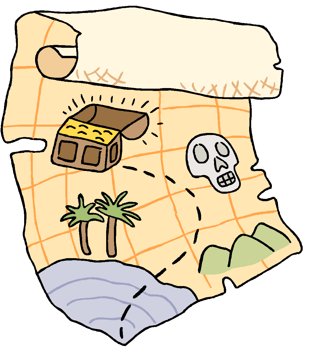 pirate map clipart - photo #20